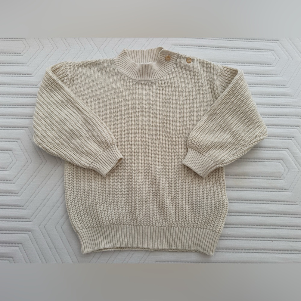 H&M - Cream Knit Toddler Sweater